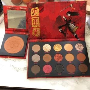 Colourpop X Mulan eyeshadow and blush bundle
